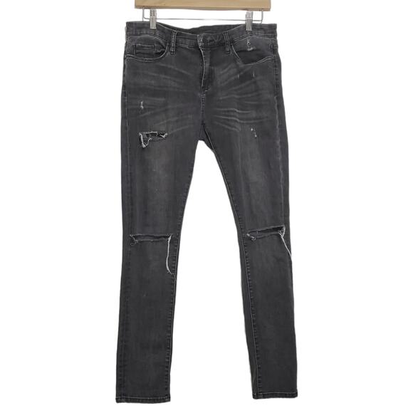 BlankNYC | Distressed Gray Skinny Jeans - Picture 1 of 12